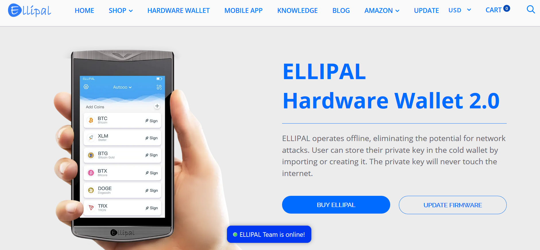 ELLIPAL　Hardware Wallet 2.0